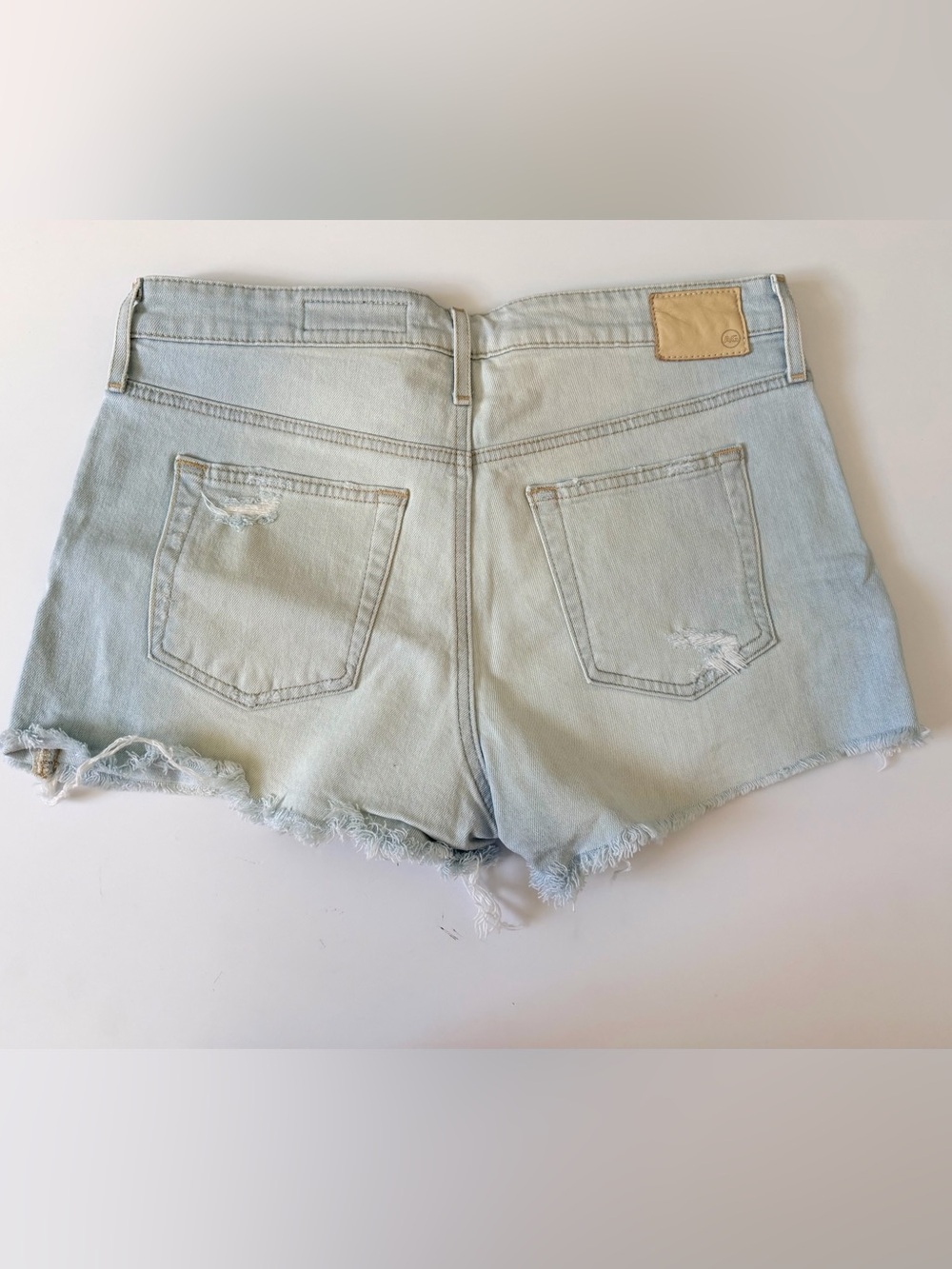 AG The Bryn Ex-Boyfriend Cut Off Distressed Denim Shorts Size 28 - Picture 7 of 7